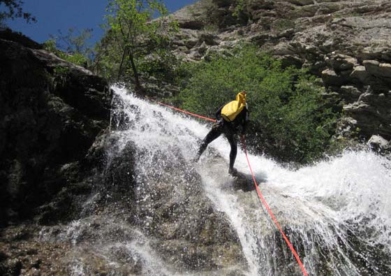 canyoningen in Frankrijk in de Franse Alpen