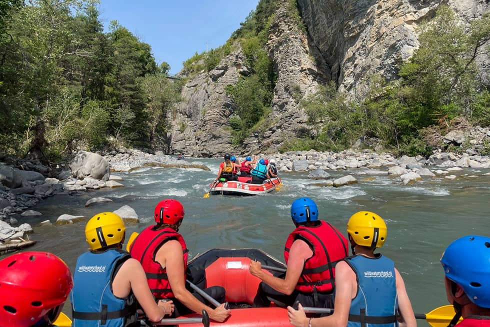 schoolkamp met outdoor activiteiten in de Franse Alpen
