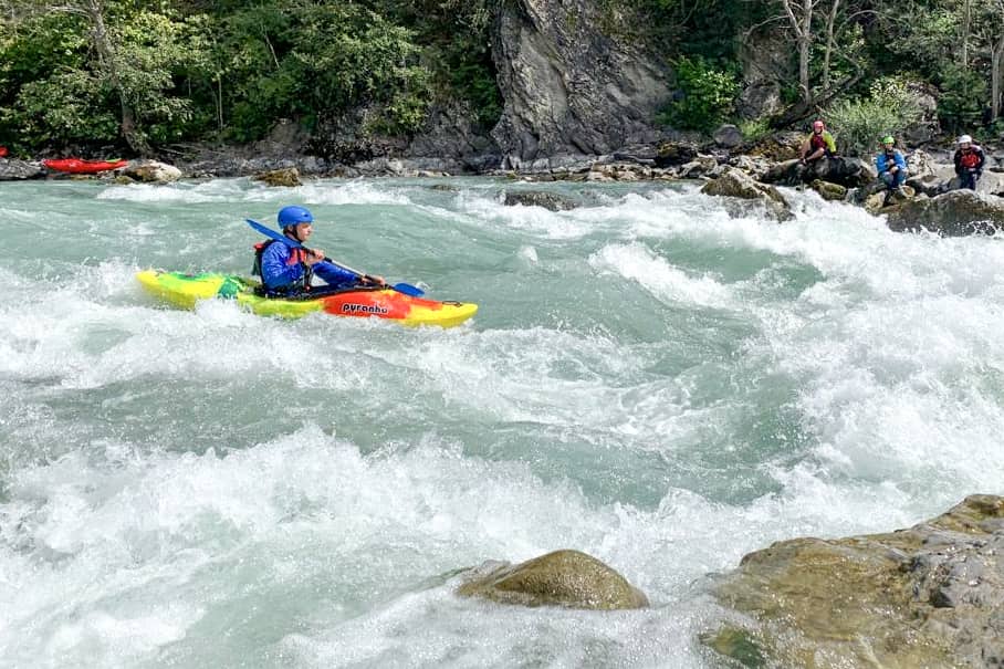 kajakcursus Frankrijk wildwater kajakken rivier Franse Alpen