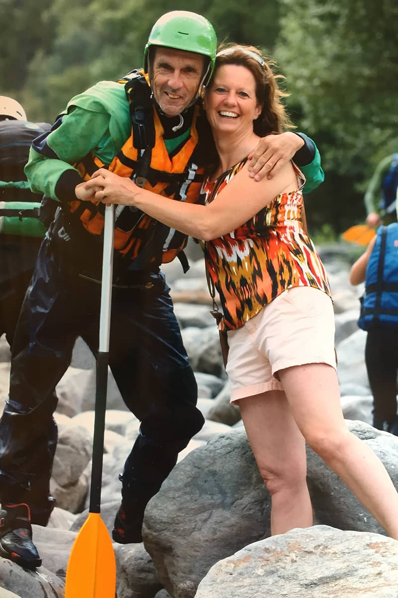 Pieter en Christel samen in de Franse Alpen